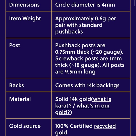 Automic Gold 4mm Medium Circle Earrings, 14k Yellow Gold - Picture 9 of 9